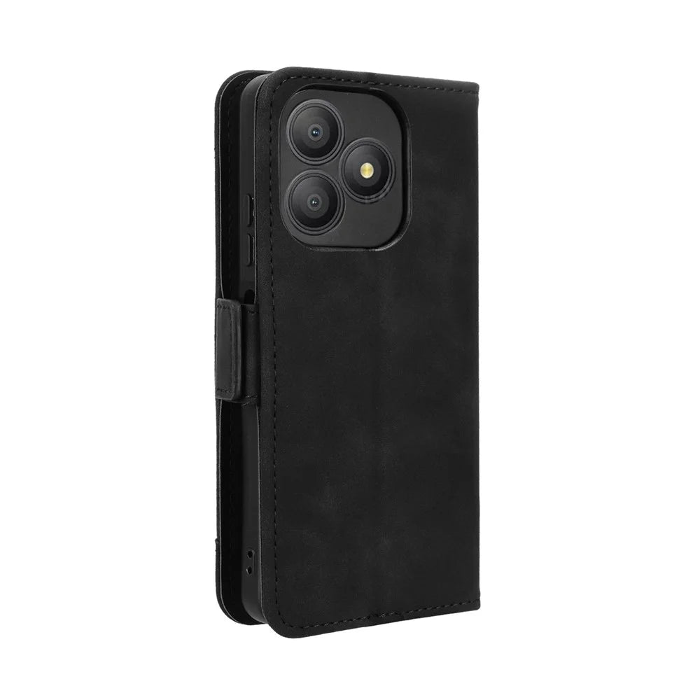 For Blackview Wave 9C Leather Case Phone Wallet Cover with Multiple Card Slots - Black - 7
