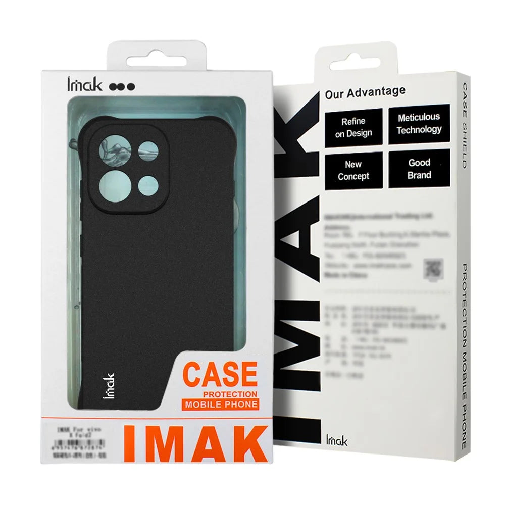 IMAK For ZTE nubia Z80 Ultra 5G Case TPU Phone Cover Airbag Shockproof Protection - Matte Black - 7