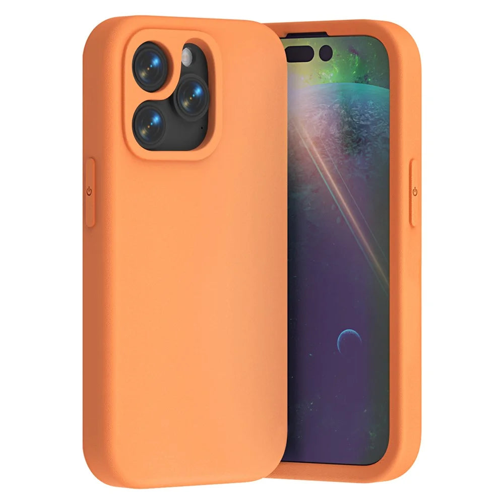 For iPhone 14 Pro Max Case Shockproof EVA Phone Back Cover - Orange - 1
