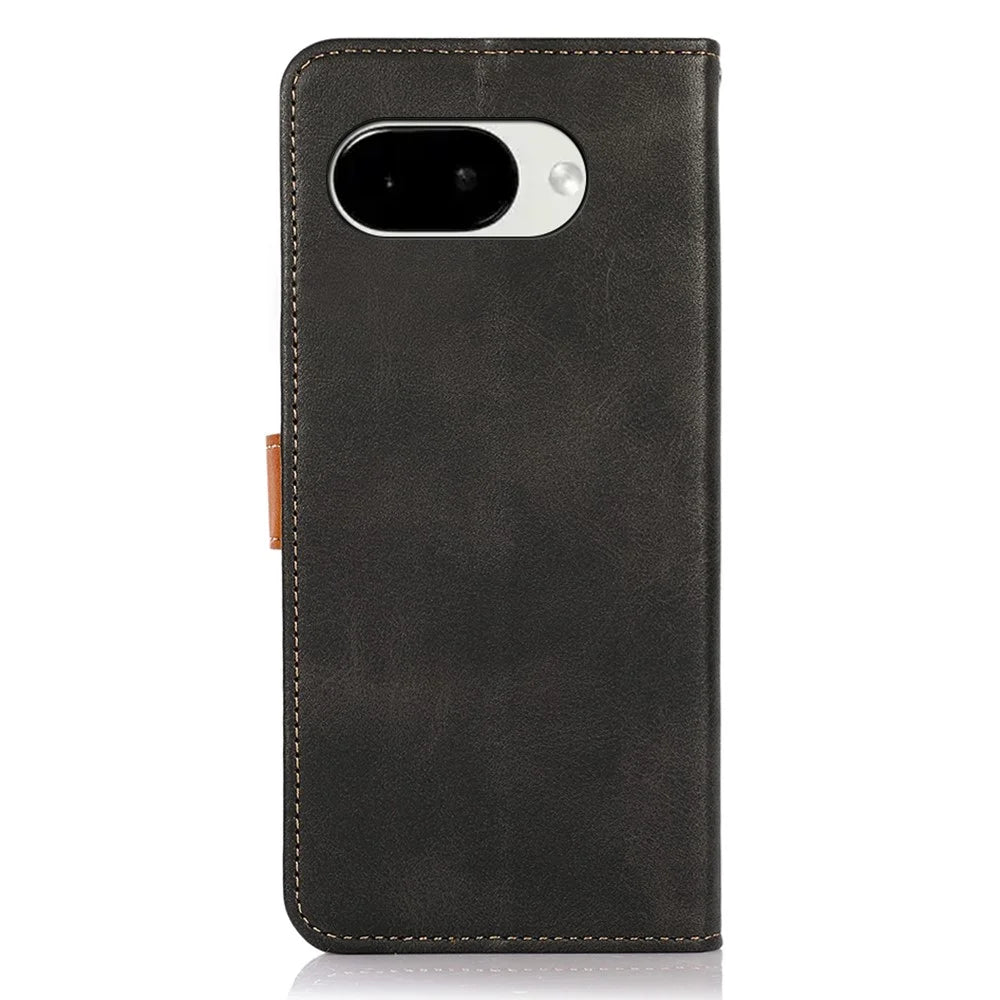 KHAZNEH For Google Pixel 10a Wallet Phone Case Stand Leather Flip Cover - Black - 7