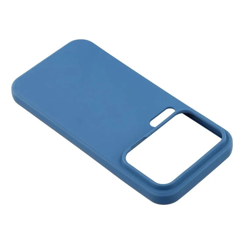 WANLONFENG For Xiaomi 17 Pro Case with Tempered Glass ZB Series Straight Edge TPU Phone Cover (Big Hole) - Sapphire - 6