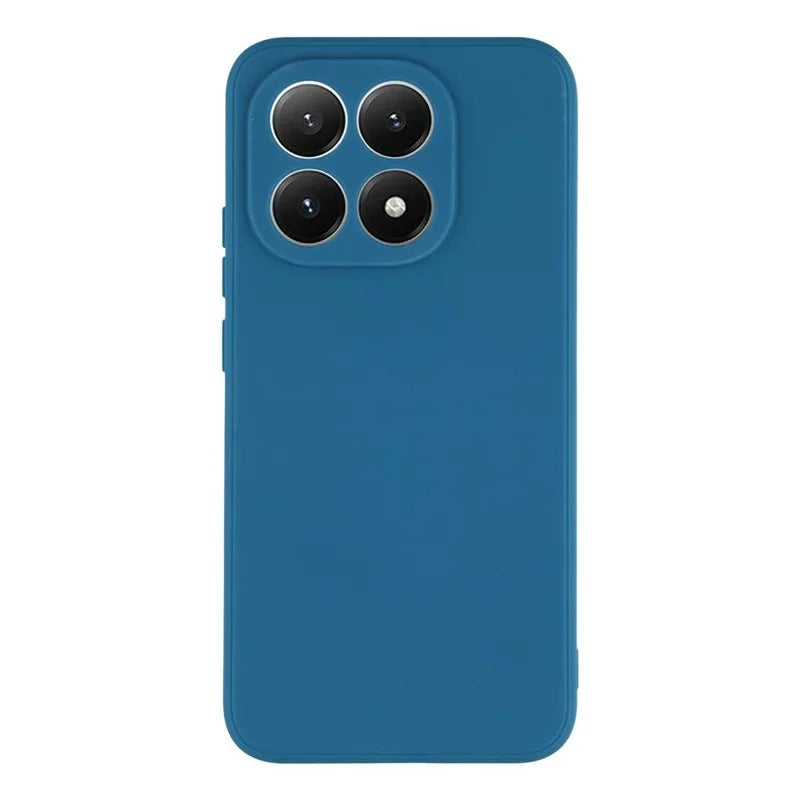 WANLONFENG For Xiaomi 15T Case  ZB Series Precise Cutouts Straight Edge TPU Phone Cover with Tempered Glass Film - Sapphire - 2
