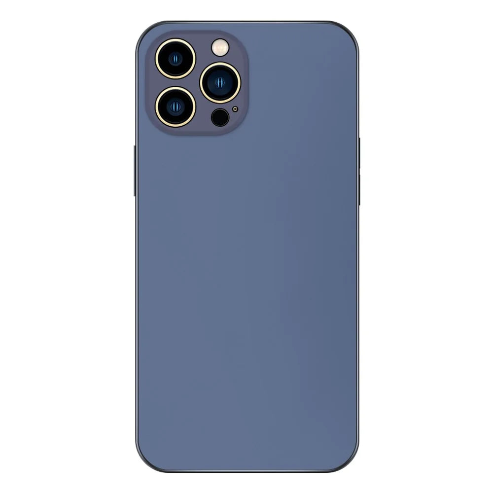 PC+TPU Cover for iPhone 14 Pro Max, AG Matte Electroplated Protective Shell Phone Protector Case - Dark Purple - 1