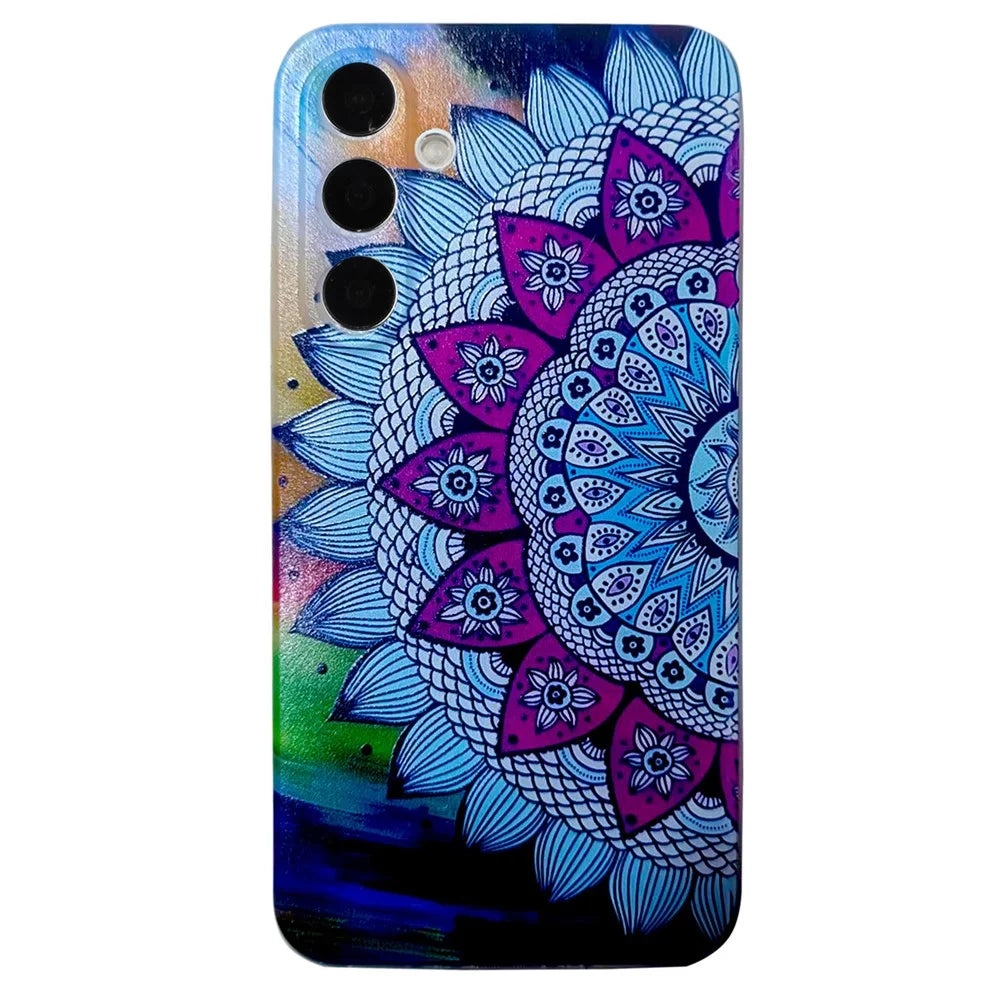 For Samsung Galaxy S26+ Case Pattern Printing Cell Phone TPU Back Cover - Mandala Flower - 1