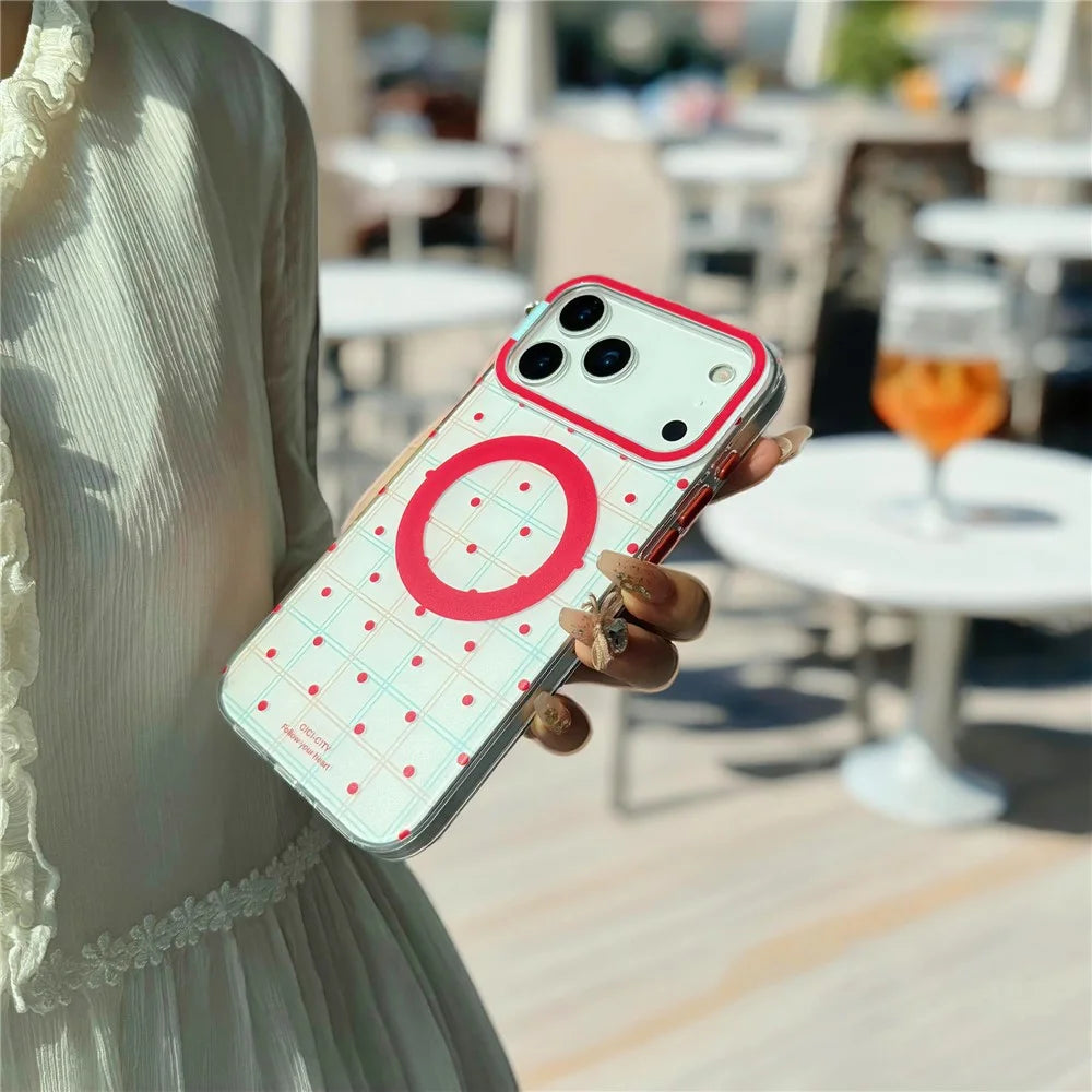 CICI-CITY For iPhone 17 Pro Case IMD Pattern Print PC + TPU Phone Cover Compatible with MagSafe - XZ-06 - 3