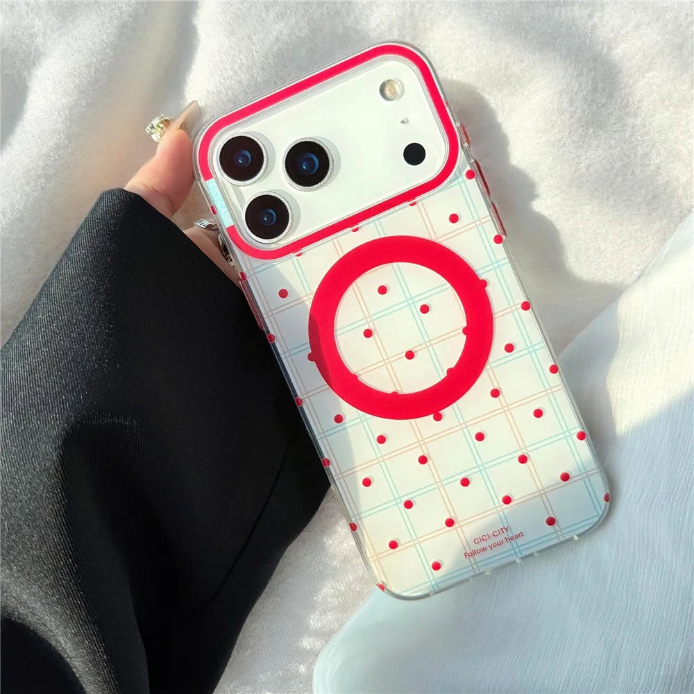 CICI-CITY For iPhone 17 Pro Case IMD Pattern Print PC + TPU Phone Cover Compatible with MagSafe - XZ-06 - 4