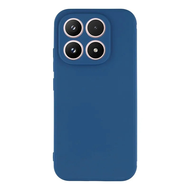 WANLONFENG For Xiaomi 17 Case  ZB Series Precise Cutouts Straight Edge TPU Phone Cover with Tempered Glass Film - Sapphire - 2