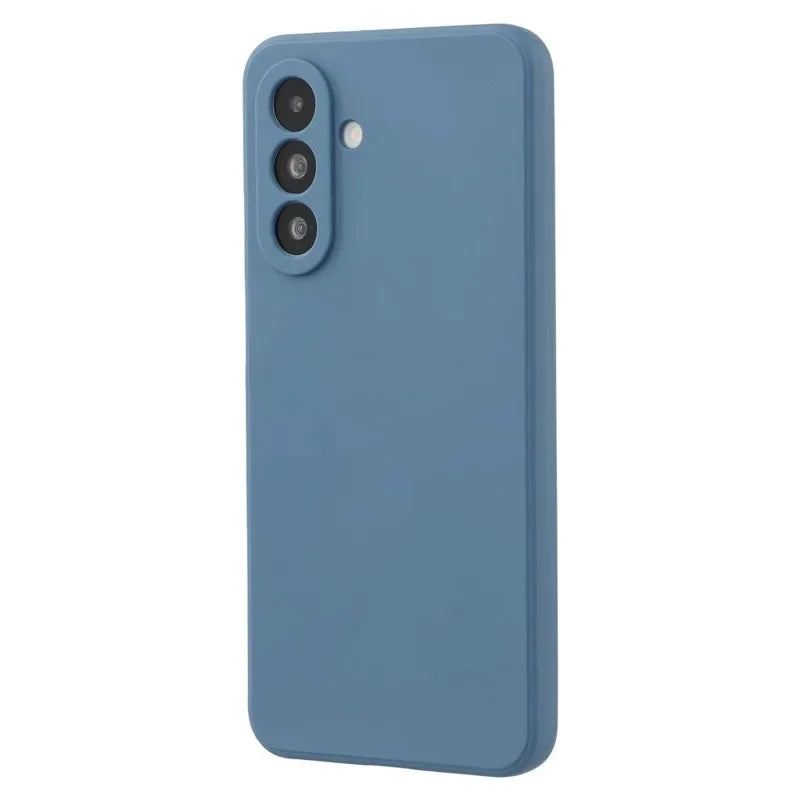 WANLONFENG For Samsung Galaxy A17 4G / Galaxy A17 5G Case  ZB Series Precise Cutouts Straight Edge TPU Phone Cover with Tempered Glass Film - Sapphire - 4