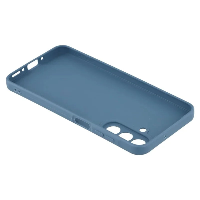 WANLONFENG For Samsung Galaxy A17 4G / Galaxy A17 5G Case  ZB Series Precise Cutouts Straight Edge TPU Phone Cover with Tempered Glass Film - Sapphire - 6