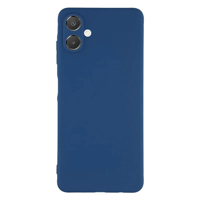 WANLONFENG For Samsung Galaxy A08 4G / A07 4G Case  ZB Series Precise Cutouts Straight Edge TPU Phone Cover with Tempered Glass Film - Sapphire - 2