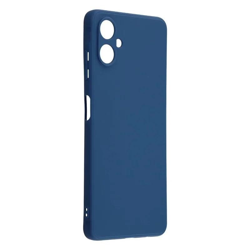 WANLONFENG For Samsung Galaxy A08 4G / A07 4G Case  ZB Series Precise Cutouts Straight Edge TPU Phone Cover with Tempered Glass Film - Sapphire - 3