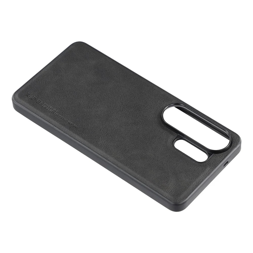 X-LEVEL Bojue-3 Series For Samsung Galaxy S26 Ultra Case Leather Coated PC+TPU Phone Back Cover - Black - 3