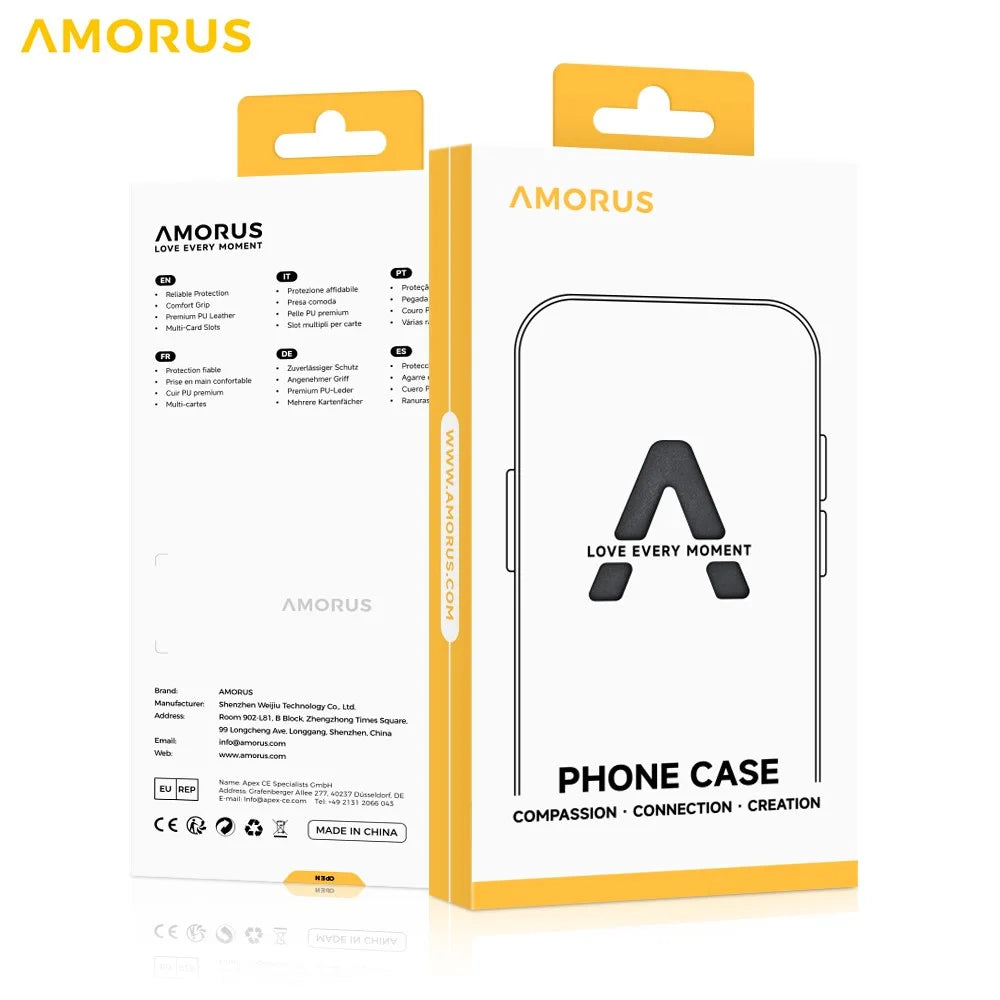 AMORUS For iPhone 12 mini Magnetic Case Compatible with MagSafe Glitter Powder PC + TPU Phone Cover - 3