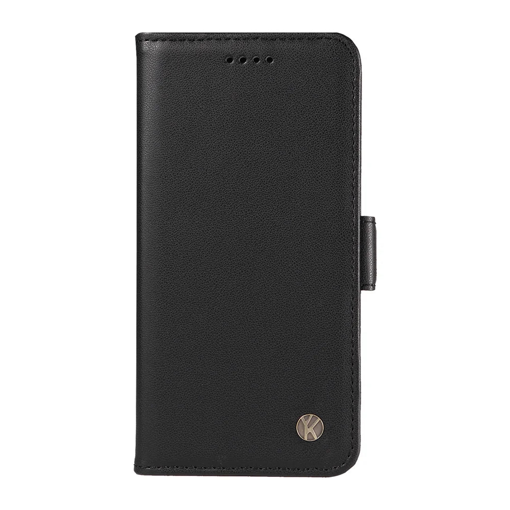 YIKATU For Samsung Galaxy S26+ Wallet Phone Case  YK-003 Leather Stand Cover -  Black - 6