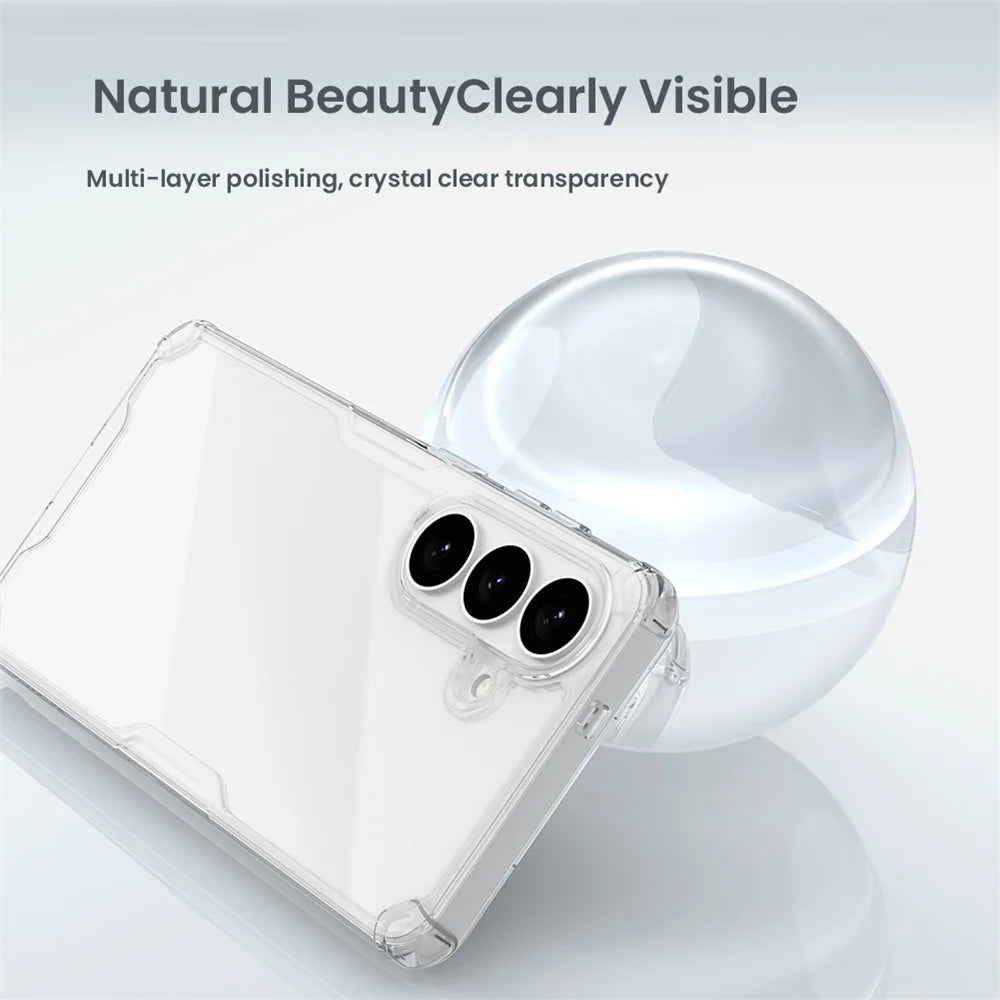 NILLKIN Nature Pro Series For Samsung Galaxy S26+ Case PC + TPU Anti-Scratch Clear Back Cover - 7