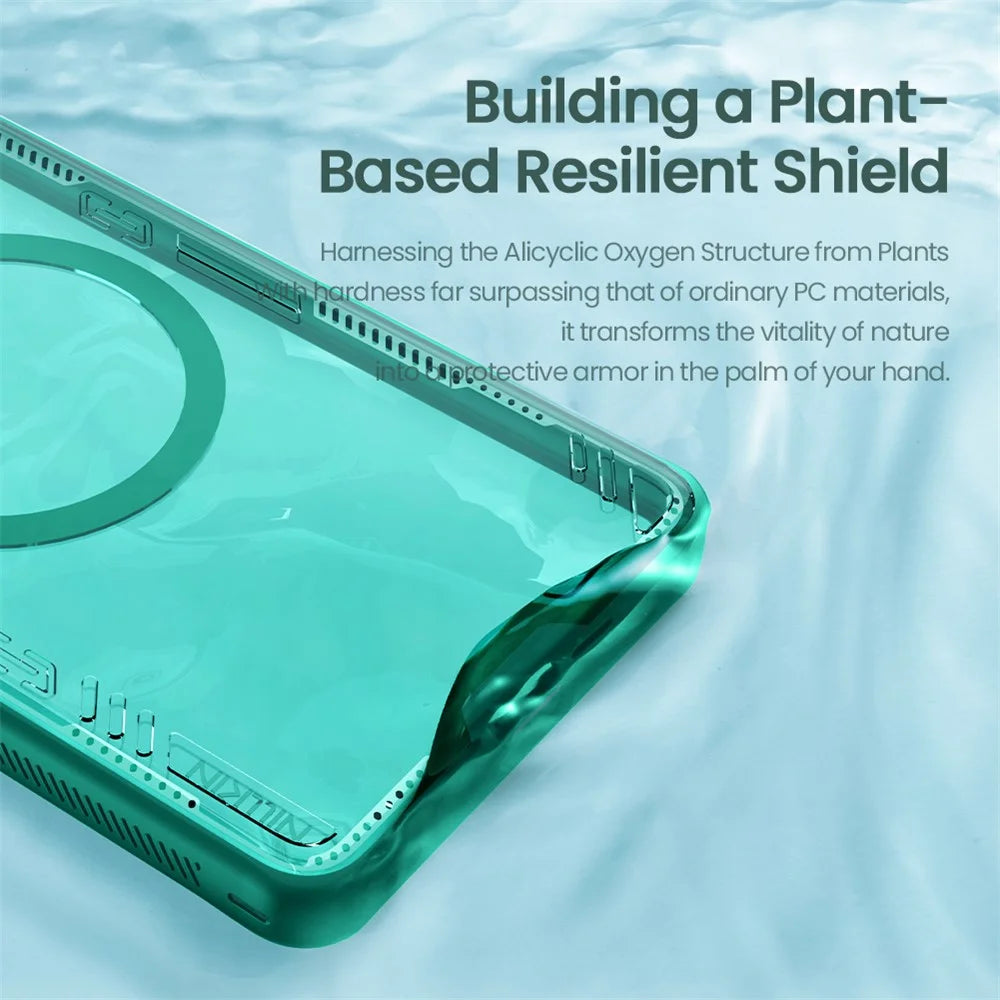 NILLKIN Iceblade CamProp For Samsung Galaxy S26 Ultra Magnetic Case Clear Lens Lid Kickstand PC TPU Phone Cover - Green - 7