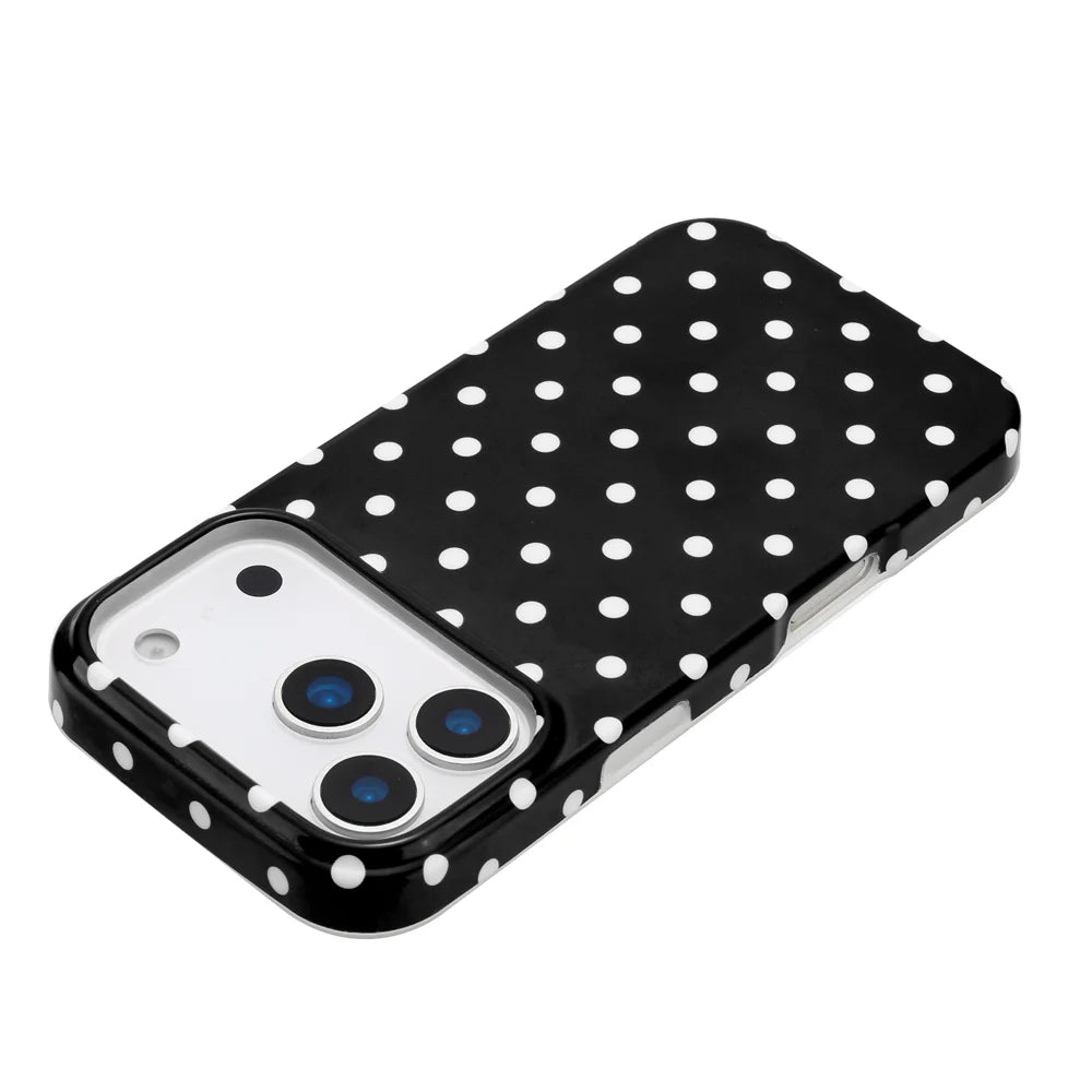 For iPhone 17 Pro Max Case Dot Design IMD TPU Phone Back Cover - Black - 6