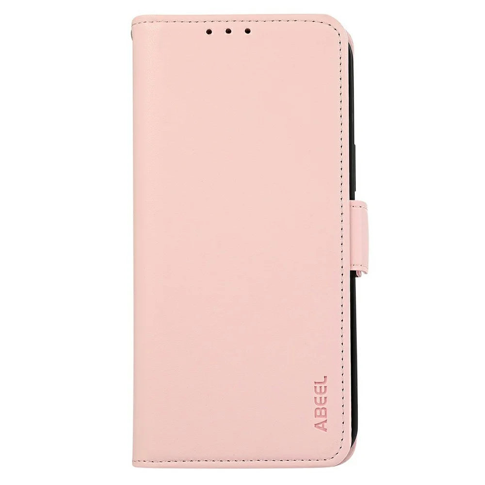 ABEEL For OnePlus 15R 5G / Ace 6T 5G / Ace 6 5G Case Leather Phone Cover with RFID Blocking Wallet - Pink - 6