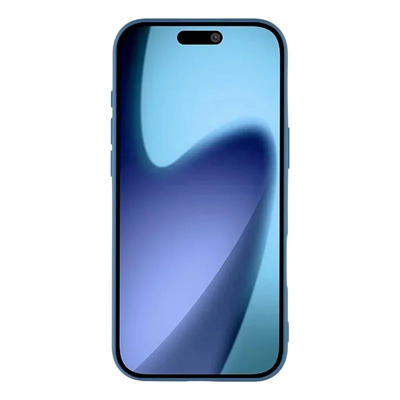 WANLONFENG For iPhone Air Case  ZB1 Series Precise Cutouts Straight Edge TPU Phone Cover with 2Pcs Tempered Glass Films - Sapphire - 3