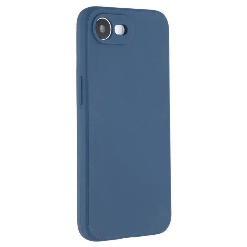 WANLONFENG For iPhone 17e / 16e Case  ZB1 Series Precise Cutouts Straight Edge TPU Phone Cover with 2Pcs Tempered Glass Films - Sapphire - 2
