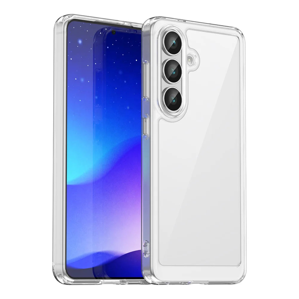 WANLONFENG For Samsung Galaxy S26+ Case  MF Series TPU Acrylic Clear Phone Cover with Tempered Glass Film - Transparent - 2