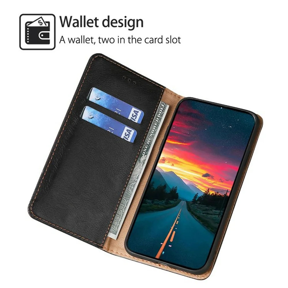 For OnePlus Ace 6T 5G / Ace 6 5G Case Wallet PU Leather Magnetic Auto-Absorbed Phone Cover - Black - 2