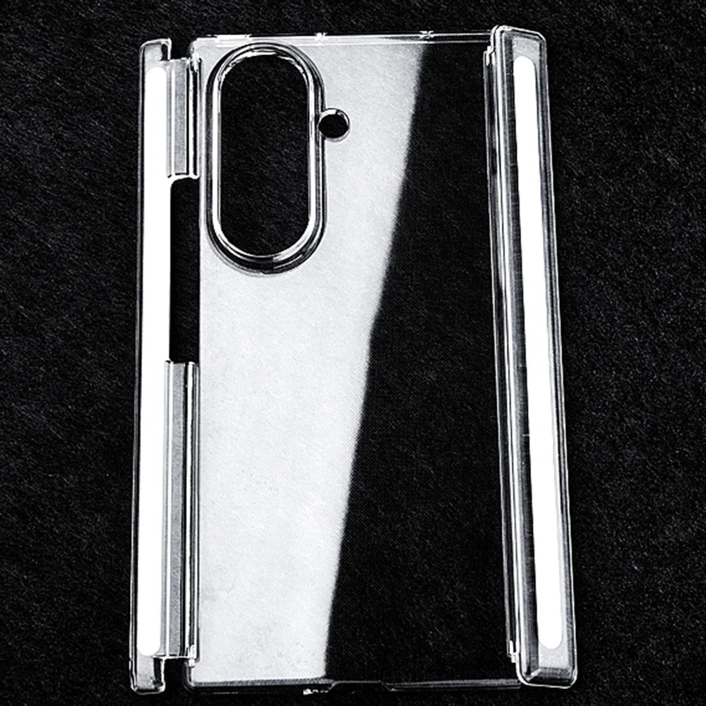 For Samsung Galaxy Z TriFold 5G Clear Case Hard PC Double Axis Anti-Scratch Phone Cover - 2