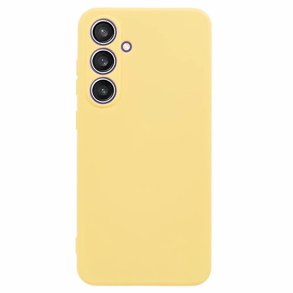 For Samsung Galaxy A57 5G Case Arc Edge 2.0mm TPU Protective Phone Cover - Yellow - 1