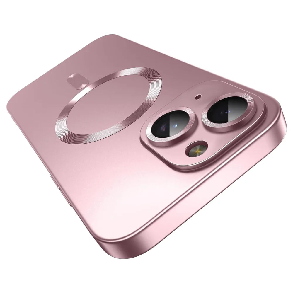 For iPhone 13 Case Compatible with MagSafe Ultra Thin TPU Phone Cover with Lens Protection - Pink - 1