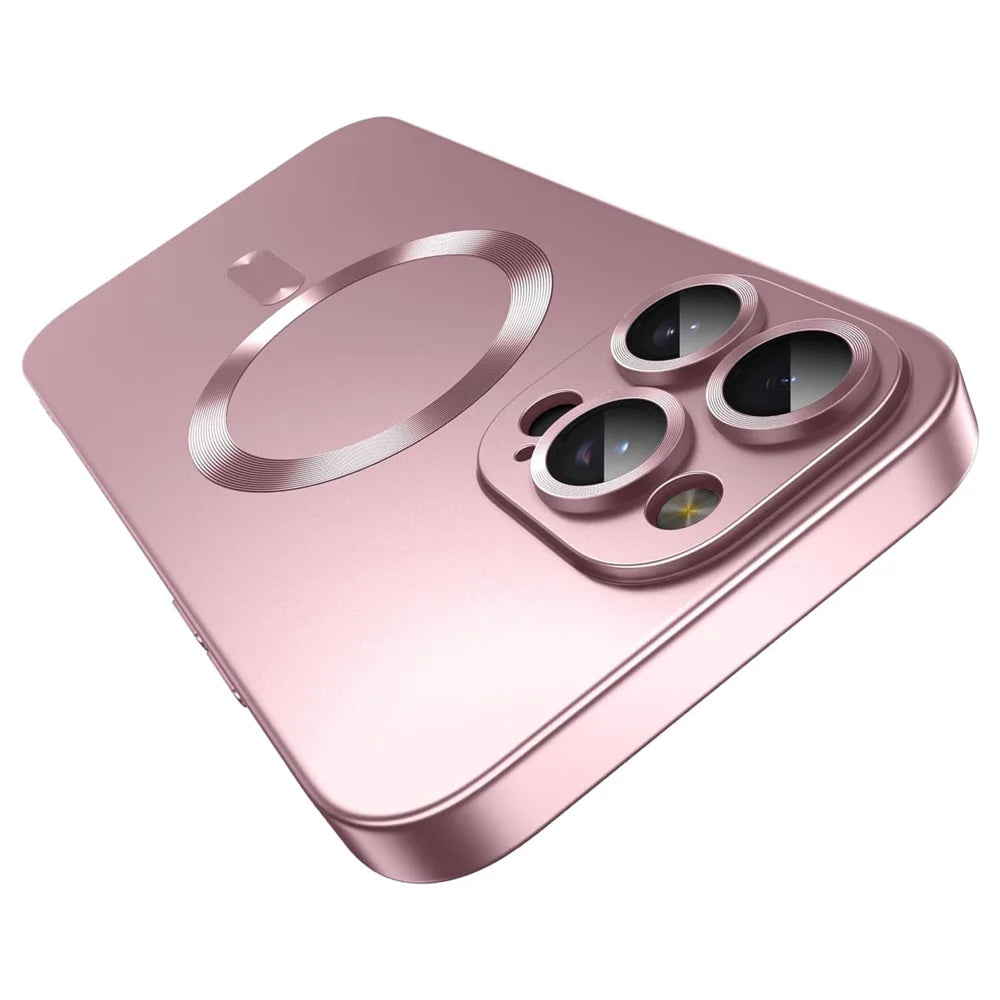 For iPhone 14 Pro Max Case Compatible with MagSafe Ultra Thin TPU Phone Cover with Lens Protection - Pink - 1