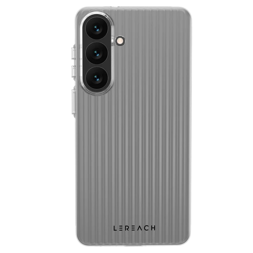 LEREACH TOC Series for Samsung Galaxy S26 Case Flowing Grid PC Phone Cover - Orange - 2