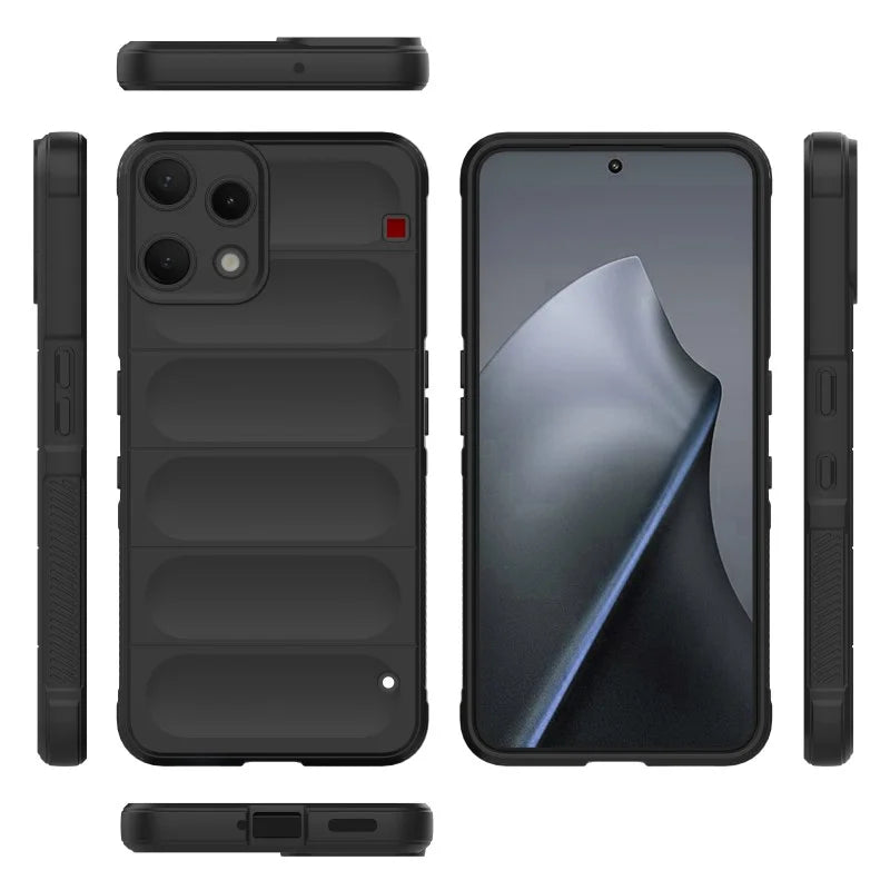 WANLONFENG For Nothing Phone (3a) Lite 5G TPU Case  HD Series Anti Slip Phone Cover with Tempered Glass - Black - 2