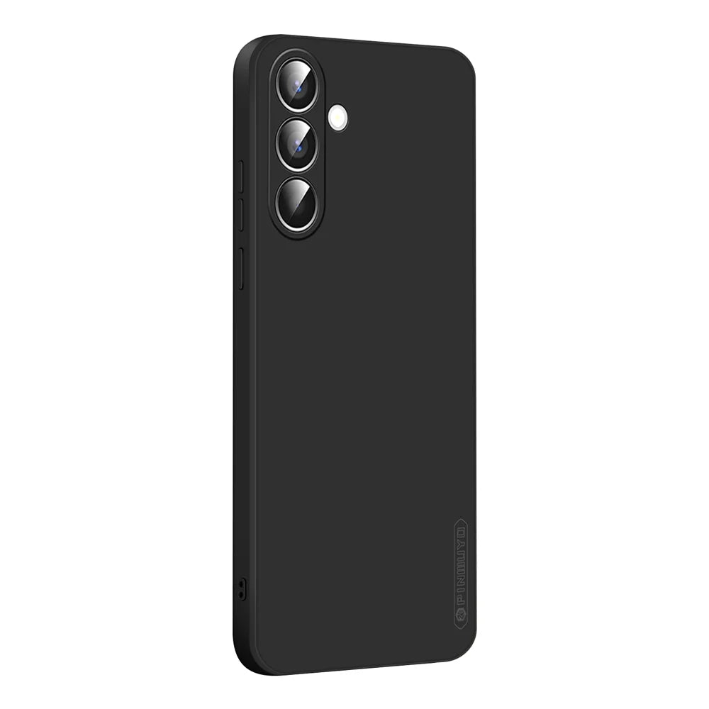 PINWUYO For Samsung Galaxy S26 Phone Case  Soft Matte TPU Mobile Back Cover - Black - 1