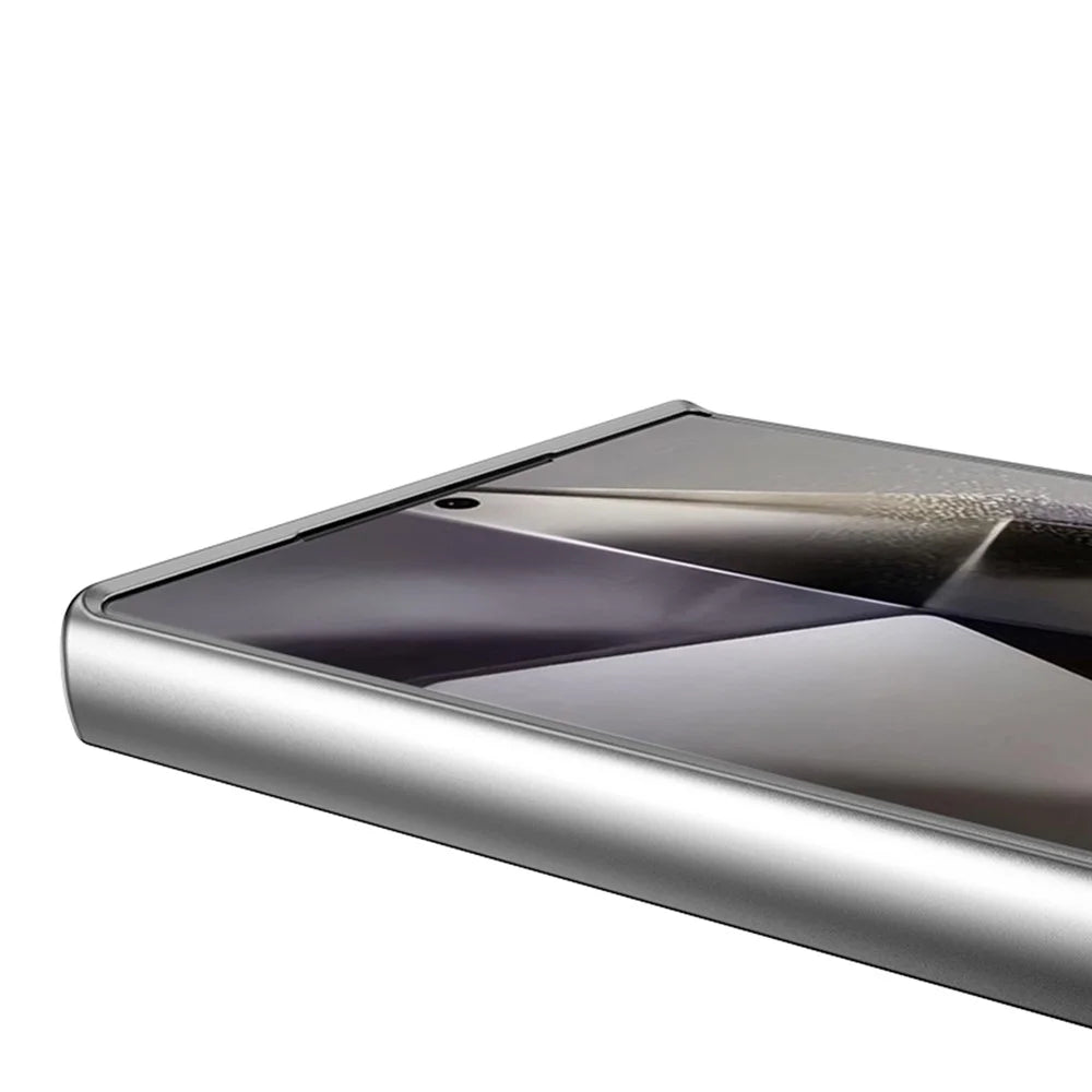 GKK For Samsung Galaxy S24 Ultra Case Electroplated PU Leather + PC + TPU Matte Phone Back Cover - Purple - 3