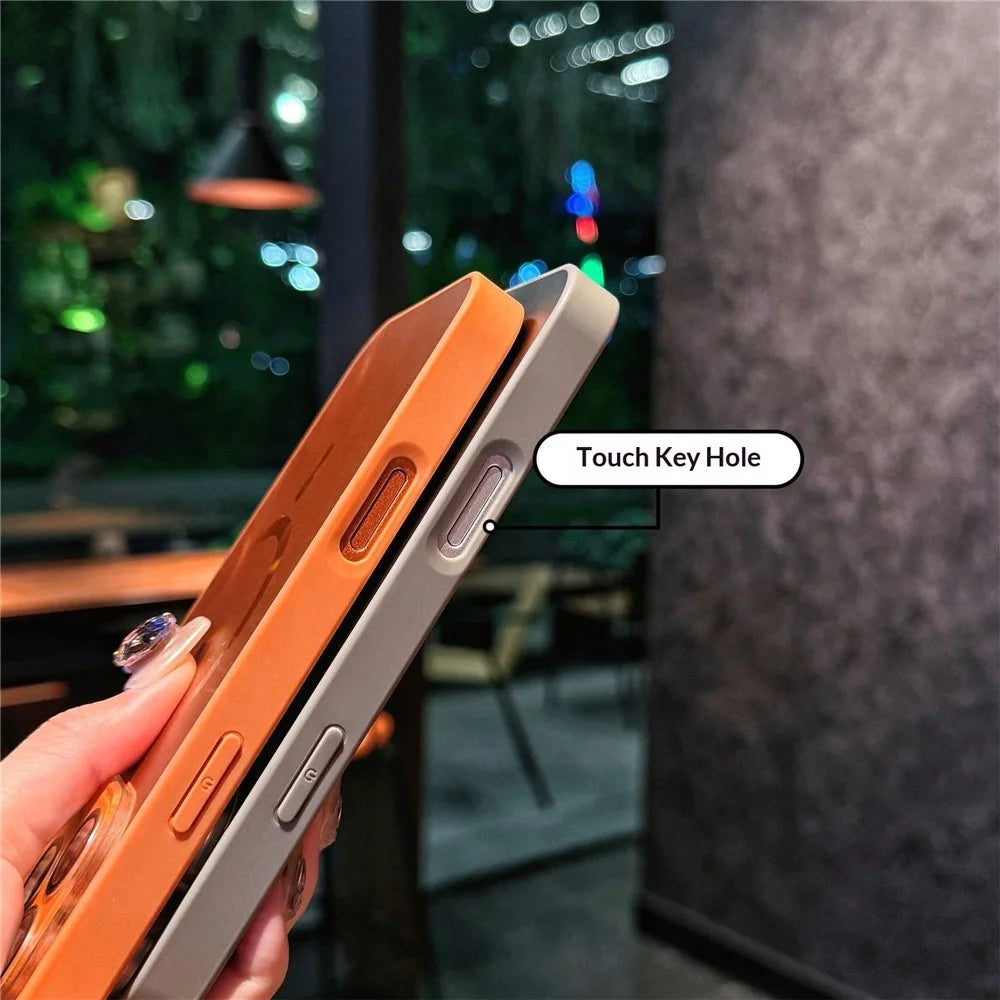 For iPhone 17 Pro Max Magnetic Case Camlet TPU PC Protective Phone Cover Compatible with MagSafe - Orange - 5