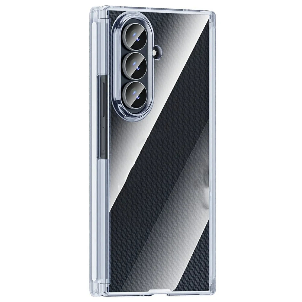 For Samsung Galaxy Z TriFold 5G Case Dual-Axis Shockproof TPU + PC Clear Phone Cover - 1