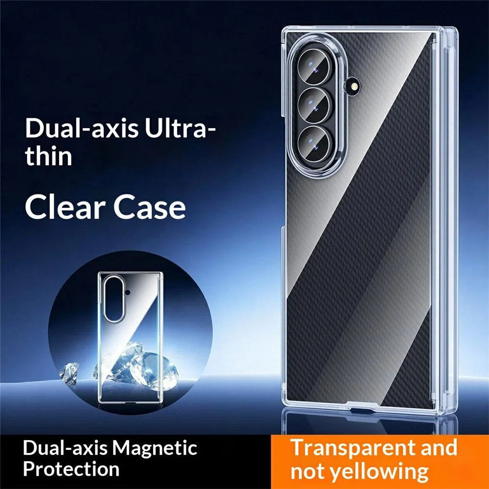 For Samsung Galaxy Z TriFold 5G Case Dual-Axis Shockproof TPU + PC Clear Phone Cover - 2