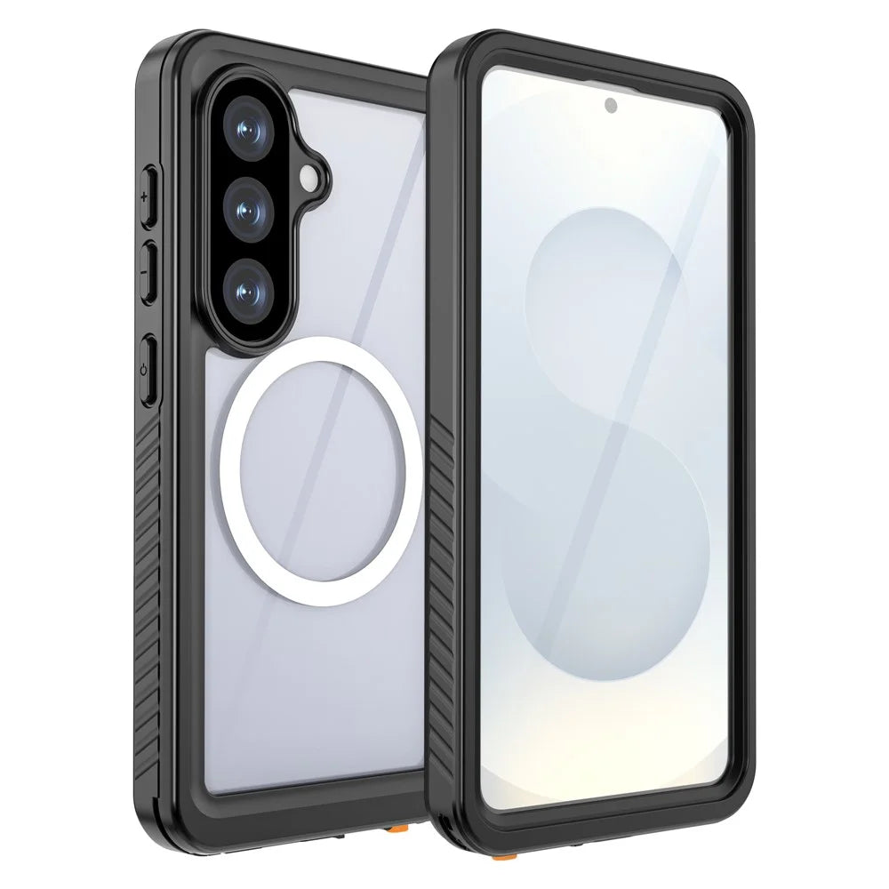 REDPEPPER FS Series For Samsung Galaxy S26 IPX8 Waterproof Case PC TPU PET Clear Magnetic Phone Cover - 1