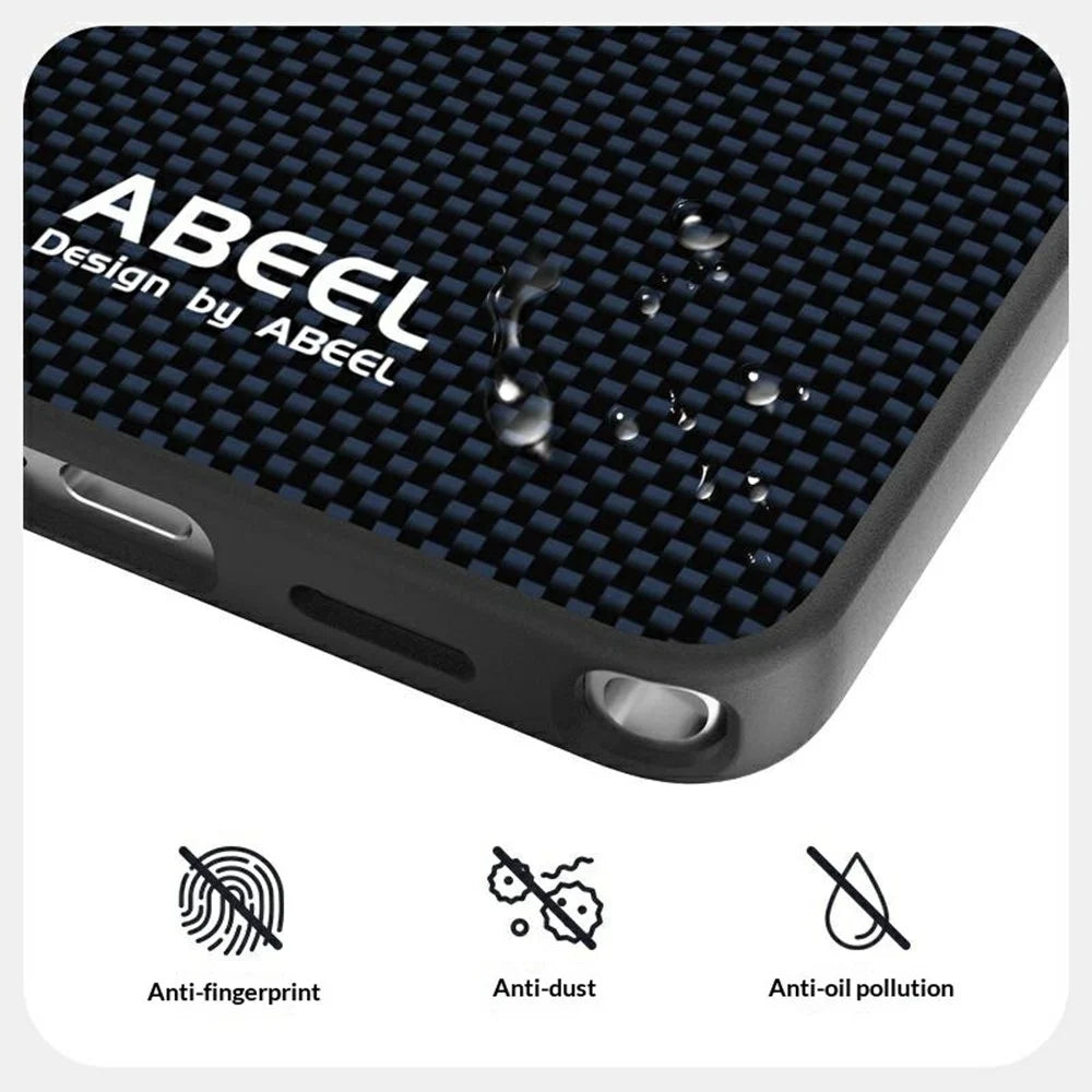 ABEEL For Samsung Galaxy S26 Magnetic Case Printed PC TPU Aluminum Alloy Leather Phone Cover - Black - 4