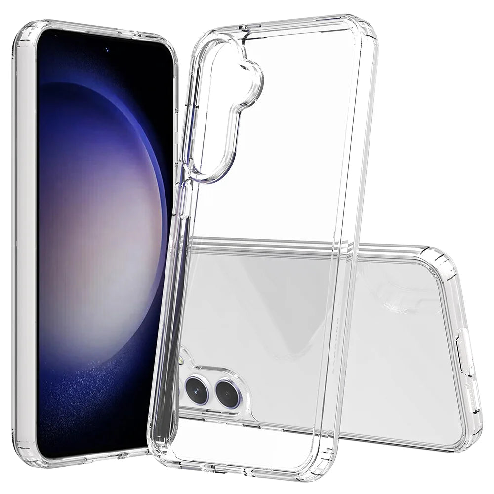 For Samsung Galaxy A37 5G Clear Phone Case TPU+Acrylic Shockproof Phone Back Cover - Clear - 1
