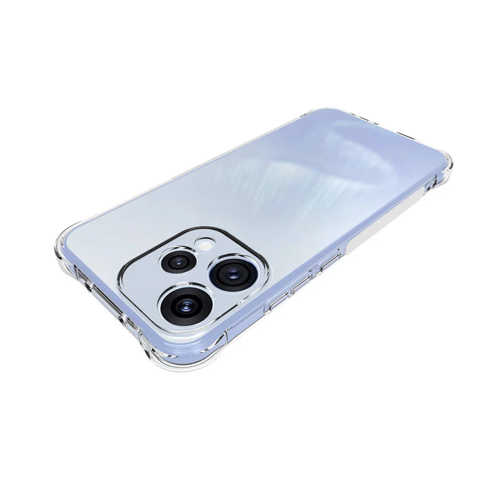 WANLONFENG For Oppo Reno15c 5G (China) / Oppo Reno15 5G (Global) Case  WL Series 2.0mm TPU Phone Cover with Tempered Glass Film - Transparent - 5