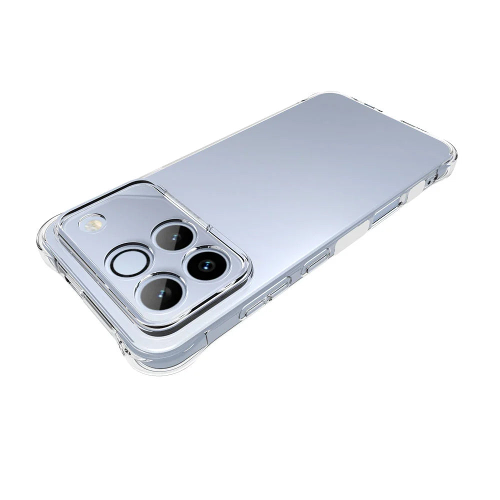 WANLONFENG For Honor Win 5G Case  WL Series 2.0mm TPU Phone Cover with Tempered Glass Film - Transparent - 4
