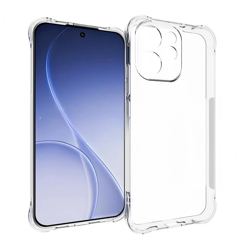 WANLONFENG For Oppo Reno15 F 5G Case  WL Series 2.0mm TPU Phone Cover with Tempered Glass Film - Transparent - 2