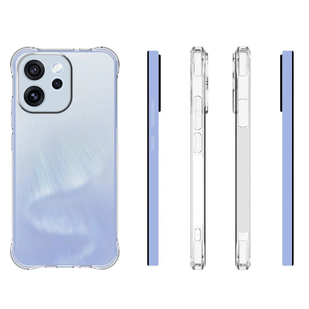 WANLONFENG For Oppo Reno15 F 5G TPU Case  WL2 Series 2.0mm Phone Cover with 2Pcs Tempered Glass Films - Transparent - 3