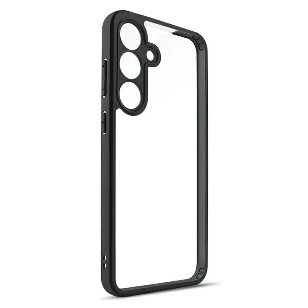 For Samsung Galaxy S26+ Phone Case Shockproof PC + TPU Clear Back Cover - Black+Transparent - 3