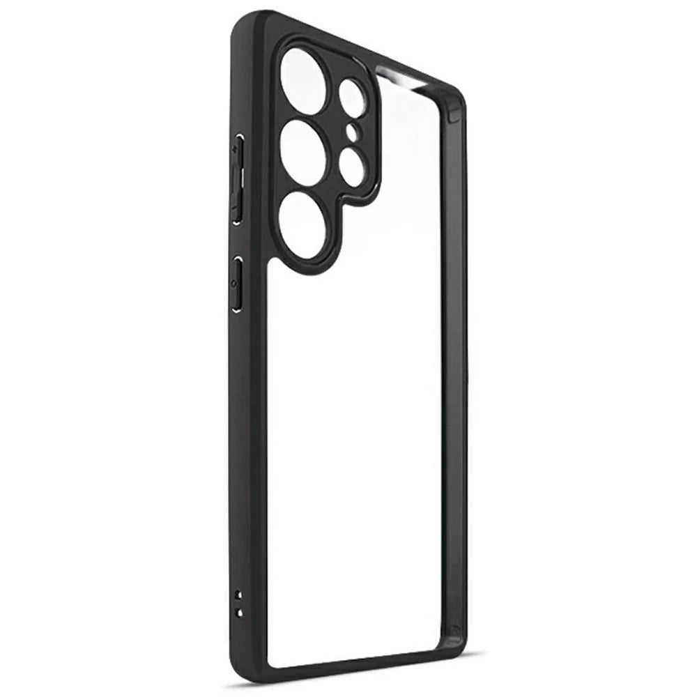 For Samsung Galaxy S26 Ultra Phone Case Shockproof PC + TPU Clear Back Cover - Black+Transparent - 2