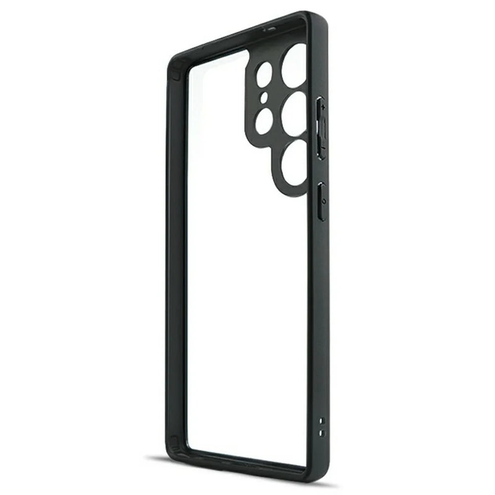 For Samsung Galaxy S26 Ultra Phone Case Shockproof PC + TPU Clear Back Cover - Black+Transparent - 3