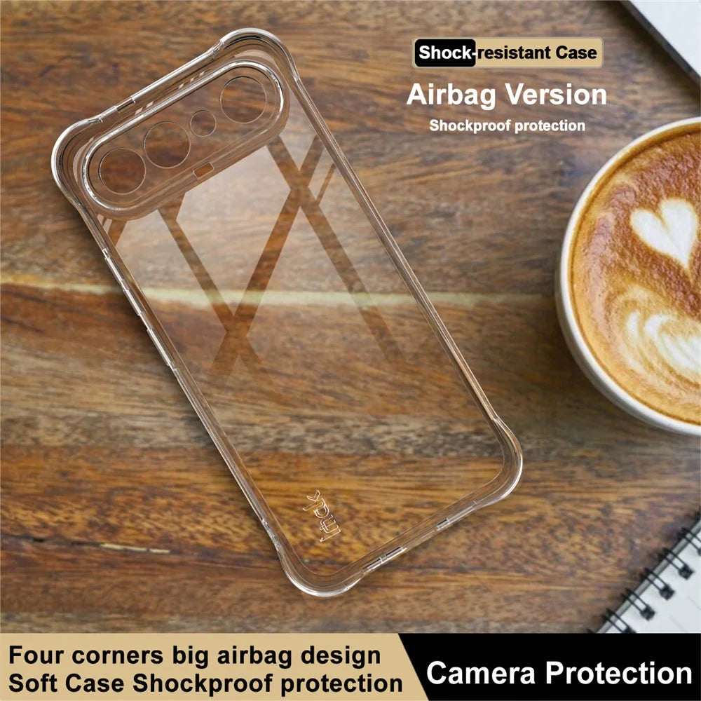 IMAK For vivo X300 FE 5G / S50 Pro mini 5G Case TPU Phone Cover Airbag Shockproof Protection - Transparent - 3