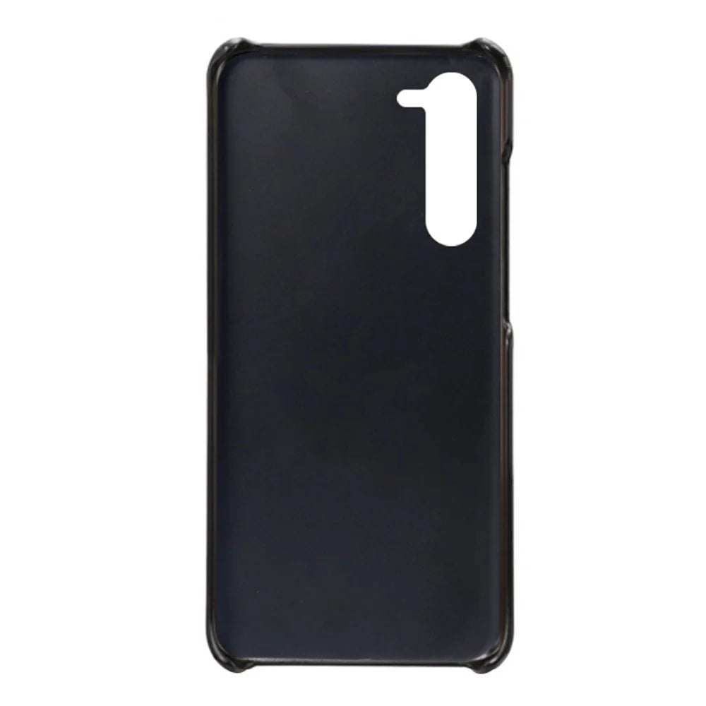 For Samsung Galaxy S23 Anti-scratch Mobile Phone Cover Calf Textured PU Leather Coated PC Protective Phone Case - Black - 4