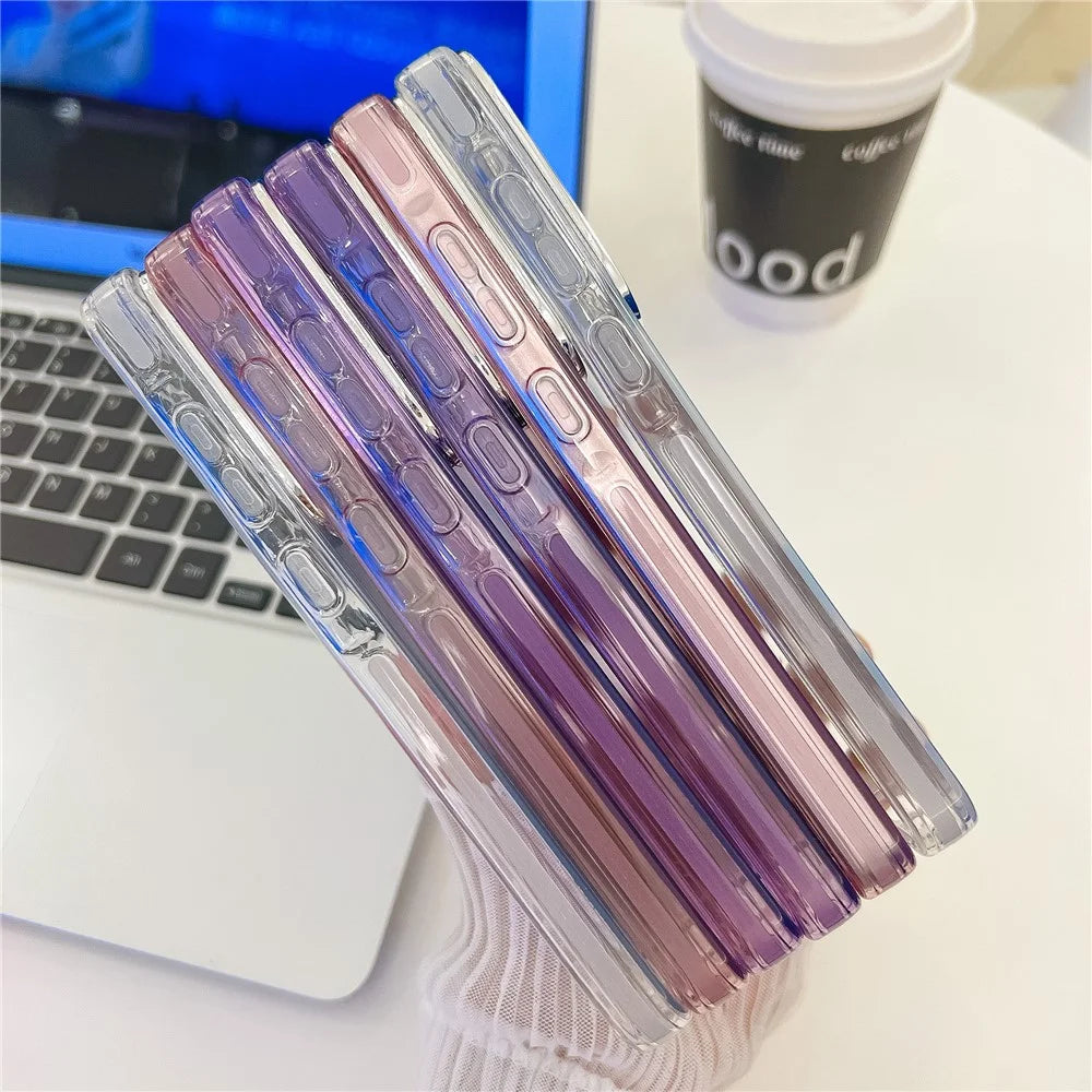 For Samsung Galaxy S26  /  S26 Pro Case IMD Design Shockproof Hybrid Phone Cover with Glass Lens Film - Foil Pattern  /  Purple - 5